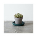 CERAMIC SAUCER TOSKANIA D13 BOTTLEGREEN