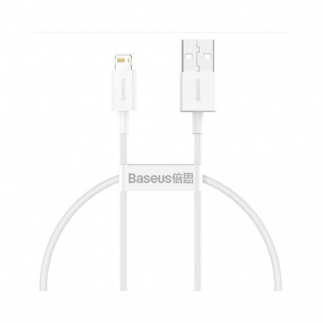 Baseus - Baseus CALYS-02 Superior Fast Charging Cable Lightning 2.4A 0.25m White