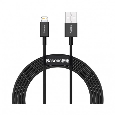 Baseus - Baseus CALYS-C01 Superior Fast Charging Data Cable USB-Lightning 2.4A 2m Black