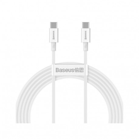 Baseus - Baseus CATYS-C02 Superior Fast Charging Data Cable USB-C - USB-C 100W 2m White