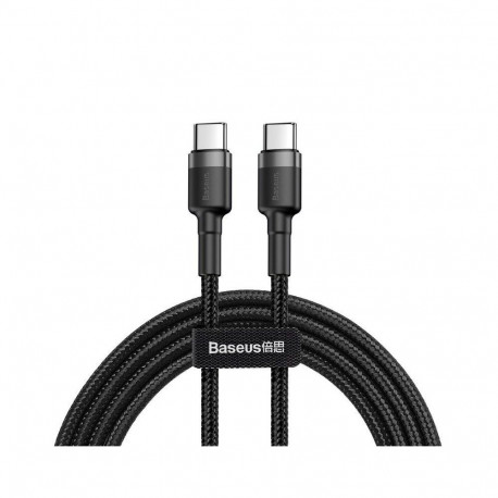 Baseus - Baseus CATKLF-GG1 Cafule Cable USB-C 60W 1m Gray/Black