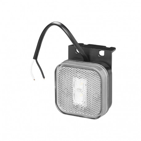 Esituli valge LED 12/24V 65x65mm