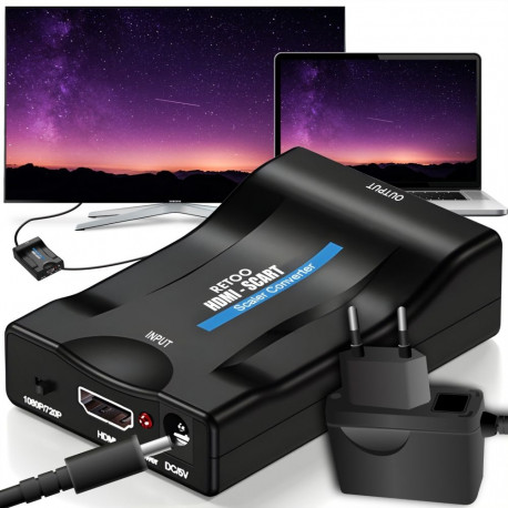 HDMI-SCART konverter -e281 FHD AV