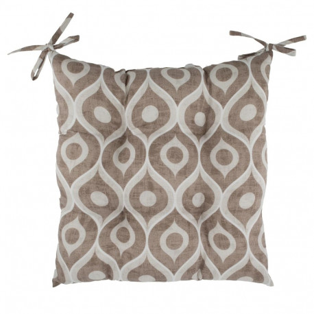 Cushion for chair LONETA NEW 40x40cm, beige motif