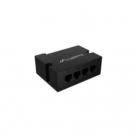 LANBERG DIN-GE4-BT-90W SWITCH 1XIN 3XOUT 1GB POE EXTENDER GIGABIT ETHERNET DIN RAIL BT 90W