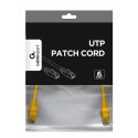 Patch cord Cat.6 UTP 0.25m yellow