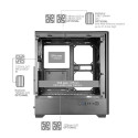 Mars Gaming MCQUANTUM computer case Midi Tower Black