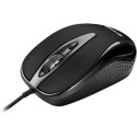 USB wired mouse, 4 buttons, YMS 1025 BK, optical