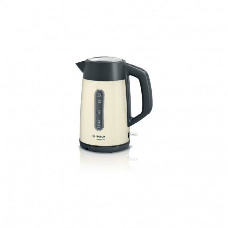 Bosch TWK4P437 electric kettle 1.7 L 2400 W Beige, Black