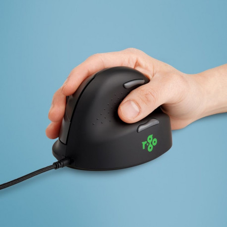 R-Go Tools Ergonomic mouse R-Go HE Break with break software, medium (hand size 165-185 mm), right-h