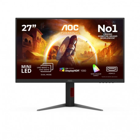 AOC monitor U27G4XM 68.6cm (27") 3840 x 2160 pixels 4K Ultra HD LED, must, punane