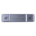 UNITEK raid-korpus 2xM.2 NVMe/SATA 20Gbps võrguta kloonimisega, hall