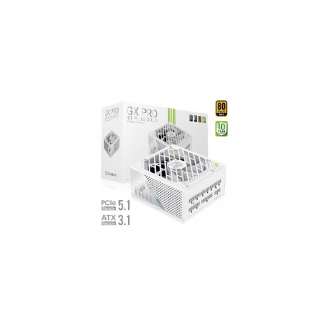 Gamemax toiteplokk GX PRO 1250G WH 1250W Gold täismodulaarne, valge