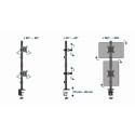 DISPLAY ACC MOUNTING ARM/17-32" MA-D2-02 GEMBIRD