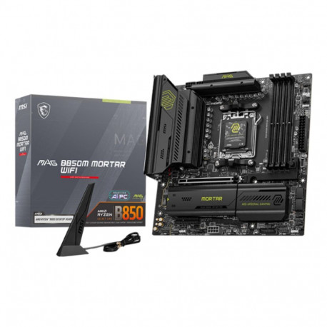 Mainboard|MSI|AMD B850|SAM5|Micro-ATX|Memory DDR5|Memory slots 4|1xPCI-Express 4.0 4x	|1xPCI-Express