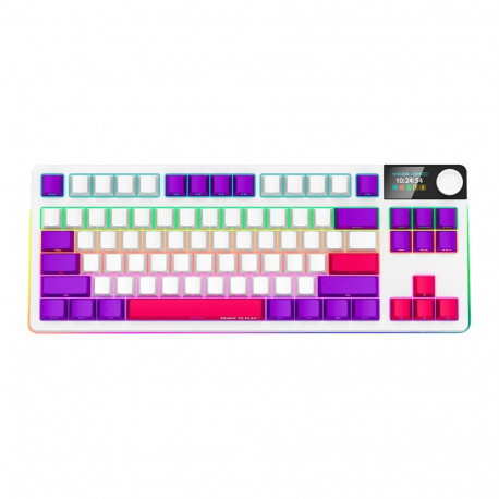 LORGAR Gaming Keyboard KBP70TKLW Pro Wireless White EN