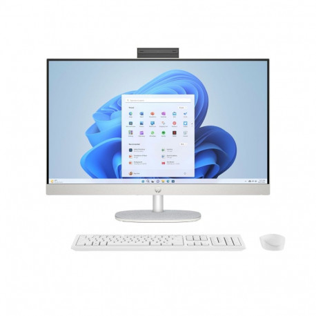 All-in-One Computer - HP 27-cr0232nw, Ryzen 5 7520U, 16 GB RAM, 512 GB SSD, Full HD, White