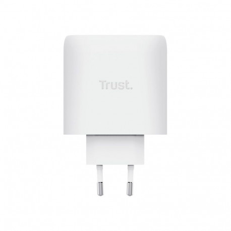Charger - Trust Maxo 65W Universal AC Fast Charger With 3 USB-C Ports And 1 USB-A Port White
