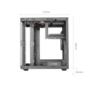 Computer Case - Mars Gaming MC-CUBE Mini Tower for Micro ATX and Mini-ITX, Black