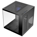 Computer Case - Mars Gaming MC-CUBE Mini Tower for Micro ATX and Mini-ITX, Black