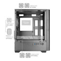 Computer Case - Mars Gaming MCVECTOR Mini Tower, USB 3.0 Type-C, Tempered Glass, Black