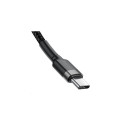 USB Cable - Baseus Cafule 2M USB C 60W 480MB/s Black