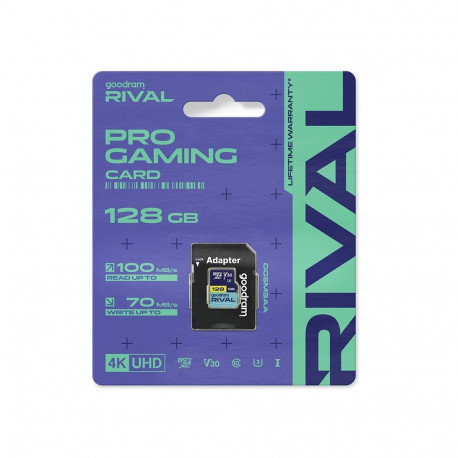 Memory Card - GoodRam Rival M3AA 128 GB MicroSDXC V30 UHS-I U3 100 MB/s