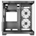 Computer Case - Mars Gaming MCVIEW3 Mini Tower For Micro ATX, Tempered Glass, Black