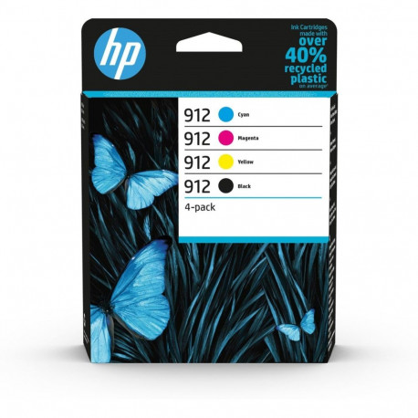 Ink Cartridge - HP 912 4-Pack Black, Cyan, Magenta, Yellow 315 Pages