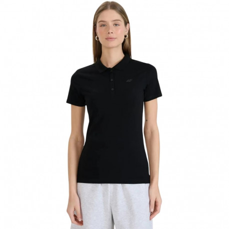 Koszulka damska polo 4F F0768 głęboka czerń 4FWMM00TPTSF0768 20S