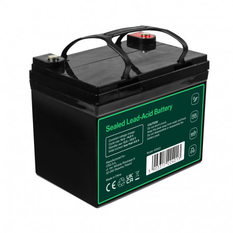 Green Cell hooldusvaba aku Cube AGM VRLA IP54 12V 33Ah muruniidukitele, tõukeratastele, paatidele ja