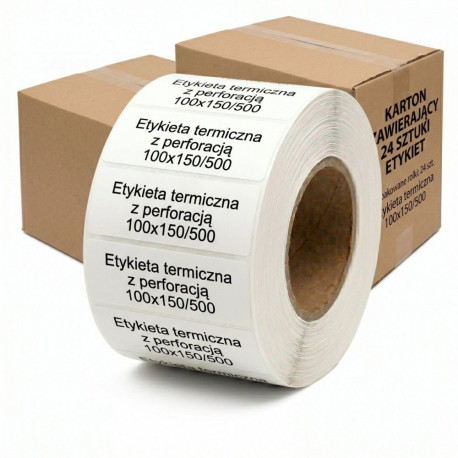 Thermal label 100x150 /500 24 pcs box