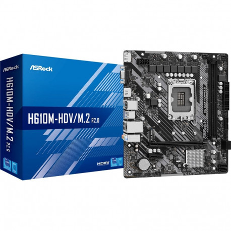 Emaplaat H610M-HDV/M.2 R2.0 s1700 2DDR4 DP/HDMI mATX