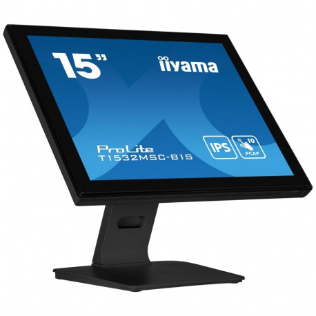 Iiyama arvutimonitor ProLite T1532MSC-B1S 38.1cm (15") 1024 x 768pixels XGA LCD puutetundlik, must