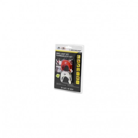 Dunlop Deluxe Led front rear silicone bicycle light set