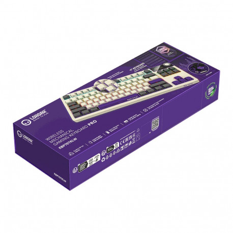 Lorgar KBP70TKLW, Wireless TKL Mechanical Gaming Keyboard Pro White
