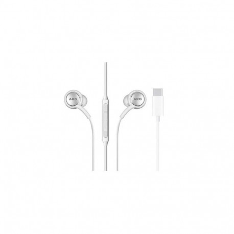 Samsung AKG earphones in bag, White