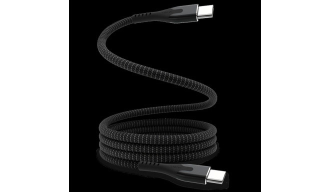 STATIK MagStack Pro, Magnetic Cable, USB-C to USB-C, 1m, Black