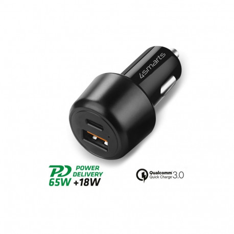 VoltRoad autolaadija Ultimate 83W PD ja QC, must