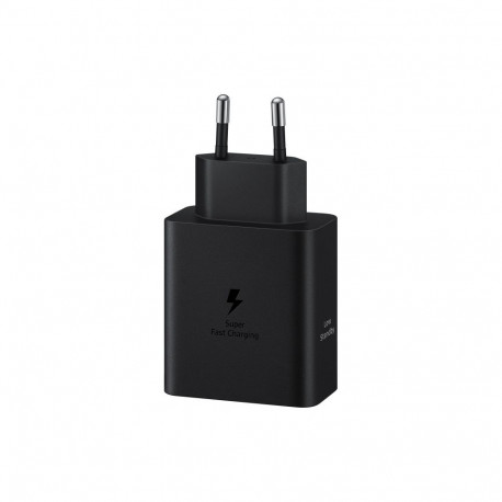 Samsung toiteadapter T5020XBEGEU 50W kahe Type-C pordiga ja USB-ga, must