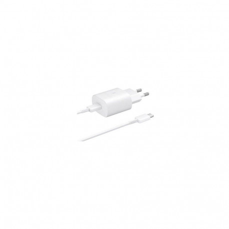 Samsung EP-TA800EWE + EP-DA705BWE Travel Charger 25W + USB-C to USB-C Data Cable white (OOB Bulk)