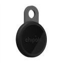 Chipolo Bluetooth-jälgija LOOP laetav silikoonsilmusega iOS-ile ja Androidile, söehall