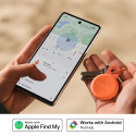 Chipolo Bluetooth-jälgija LOOP laetav silikoonsilmusega iOS-ile ja Androidile, korall