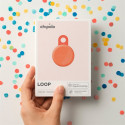Chipolo Bluetooth-jälgija LOOP laetav silikoonsilmusega iOS-ile ja Androidile, korall