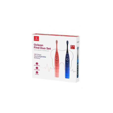Oclean Electric Toothbrush Find Dou Set red/blue
