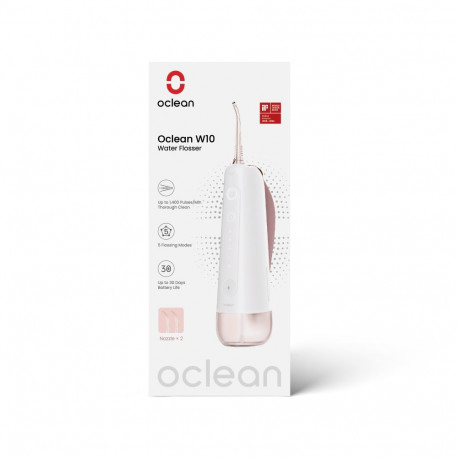 Oclean suuhooldusirrigaator W10 2 otsikuga, roosa