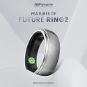HiFuture sõrmus Ring2 10 (62mm) titaanist, hõbedane