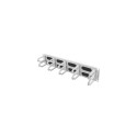 19" CABLE MANAGEMENT BRUSH PANEL 10 RINGS TYPE B 2U GREY LANBERG