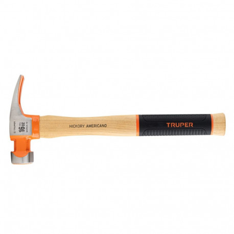 Carpenters hammer with wooden handle and non-slip grip 450g Truper®