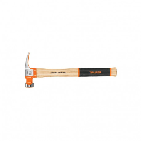 Carpenters hammer with wooden handle and non-slip grip 560g Truper®